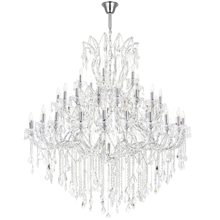 Cwi Lighting Maria Theresa 49 Light Up Chandelier With Chrome Finish 8318P60C-49 (Clear)-A